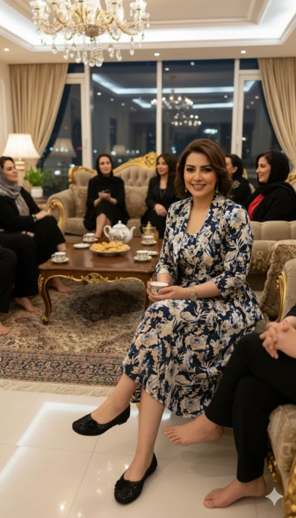 تفاوت فاحش دمپایی پلاستیکی و پاپوش مجلسی در پذیرایی