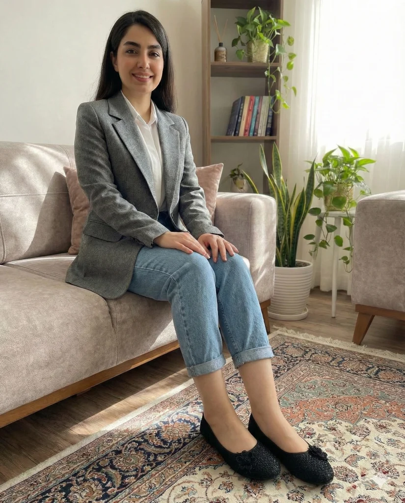 چه رنگ پاپوش گیپوری برای شلوار جین مناسب‌تر است؟